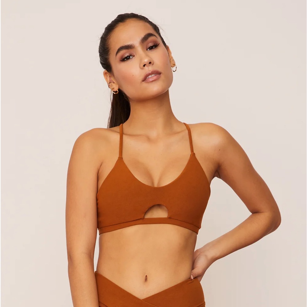 NWT Wolven Threads Turmeric Crisscross Bra Small